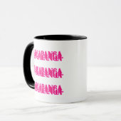 Mug Parole de chanson Bangaranga (rose chaud) (Devant gauche)