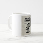 Mug parole de chanson pourquoi marcher sur la pointe d (Devant gauche)