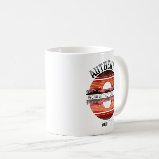 Mug Parole de l'année'—'Authentique (Devant droit)