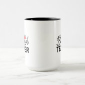 Mug Parole Wordart Enseignant Bienheureux (Centre)