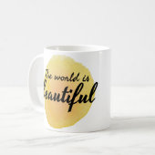 Mug paroles d'affirmation d'amour personnel (Devant gauche)