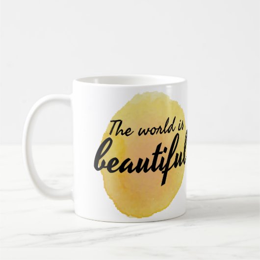 Mug paroles d'affirmation d'amour personnel (Gauche)