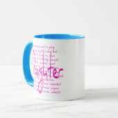 Mug Paroles d'amour pour la fille (Devant gauche)