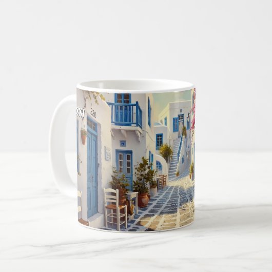 Mug Paros Grèce Iles Voyages (Devant gauche)