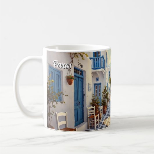 Mug Paros Grèce Iles Voyages (Gauche)