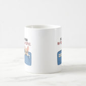 Mug Parrain de Frenchie à plein temps Drôle de chien f (Centre)
