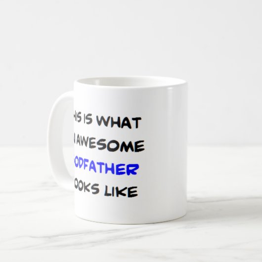 Mug parrain, génial (Devant gauche)