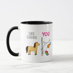 Mug Parrain Licorne Drôle Café