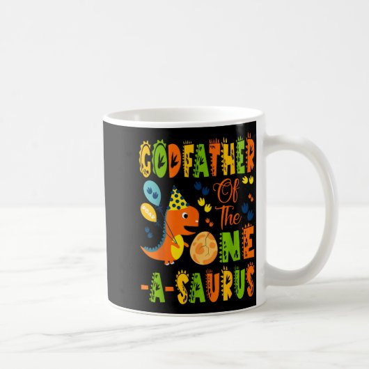 Mug Parrain minimal One Saurus 1er anniversaire (Droite)