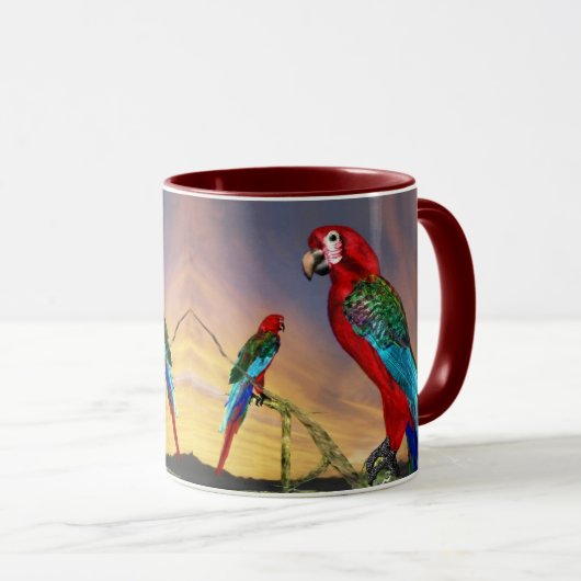 MUG PARROS HYPER / ARBE ROUGE (Devant droit)