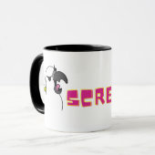 Mug Parrot À Crier Avec Texte Rose (Devant gauche)