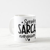 Mug parsemer la typographie du sarcasme (Devant gauche)