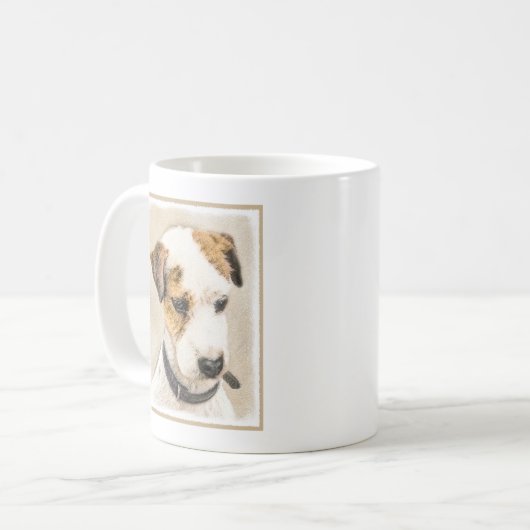 Mug Parson Jack Russell Terrier Peinture - Chien Art (Devant gauche)
