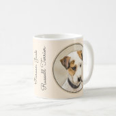 Mug Parson Jack Russell Terrier Peinture - Chien Art (Devant droit)