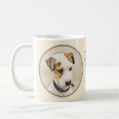 Mug Parson Jack Russell Terrier Peinture - Chien Art (Gauche)