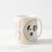 Mug Parson Jack Russell Terrier Peinture - Chien Art (Devant droit)