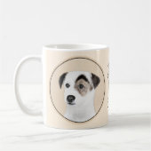 Mug Parson Jack Russell Terrier Peinture - Chien Art (Gauche)