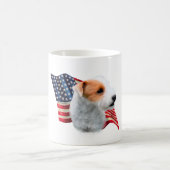 Mug Parson Russell Terrier (brisé) Drapeau (Centre)