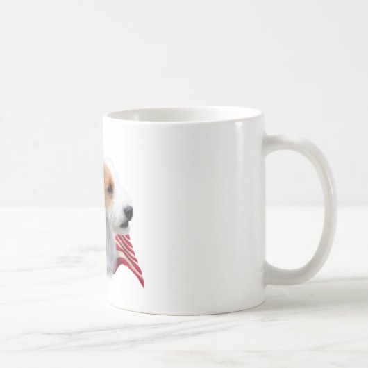 Mug Parson Russell Terrier (brisé) Drapeau (Droite)