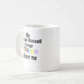 Mug Parson Russell Terrier Walks Design (Devant gauche)