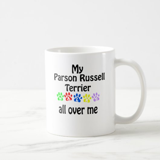 Mug Parson Russell Terrier Walks Design (Droite)