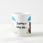 Mug Partager une journée pluvieuse... (Centre)