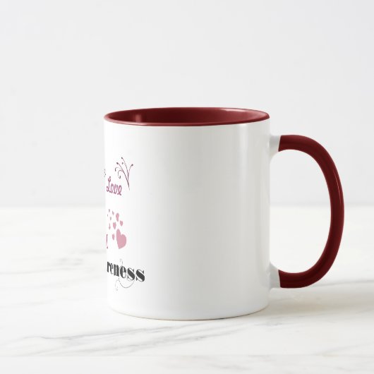 Mug Partagez la conscience de soutien AVM d'amour (Droite)