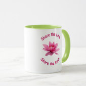 Mug Partagez l'amour (Devant droit)