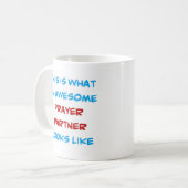 Mug partenaire de prière, génial (Devant gauche)