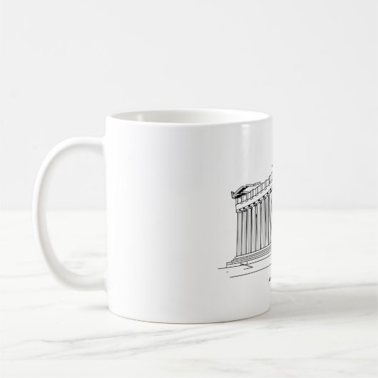 Mug Parthénon d'Athènes 2 (Gauche)