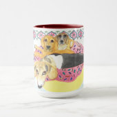 Mug Parti de la piscine beagle (Centre)