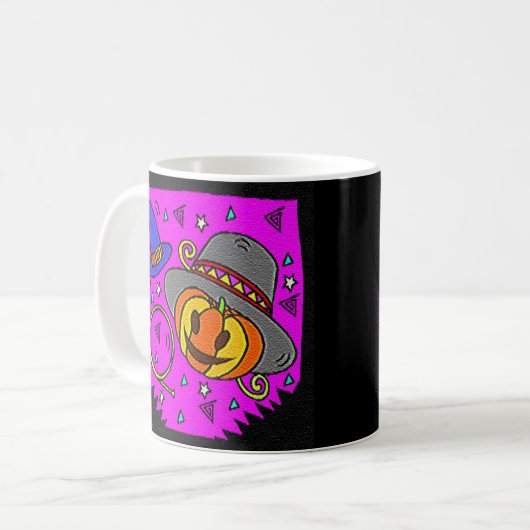 Mug Parti d'Halloween Jack OLantern et Bugle Purple (Devant gauche)