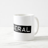 Mug Parti libéral-Étiquette - Bande Drôle démocrate (Devant droit)
