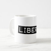 Mug Parti libéral-Étiquette - Bande Drôle démocrate (Devant gauche)
