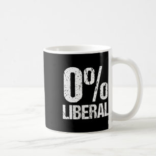 Mug Parti politique drôle libéral zéro pour cent 0% an