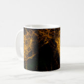 Mug particules de couleur or fluide coulant belle avec (Devant gauche)