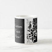 Mug Partie blanche noire de remous de fontaine (Centre)