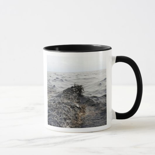Mug Partie d'une nappe de pétrole dans le golfe du Mex (Droite)