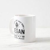 Mug Partie la plus dure Vegan, Lait les amandes, Vegan (Devant gauche)