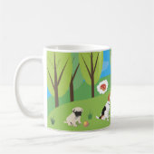 Mug Partie sauvage de chien dans la nature (Gauche)