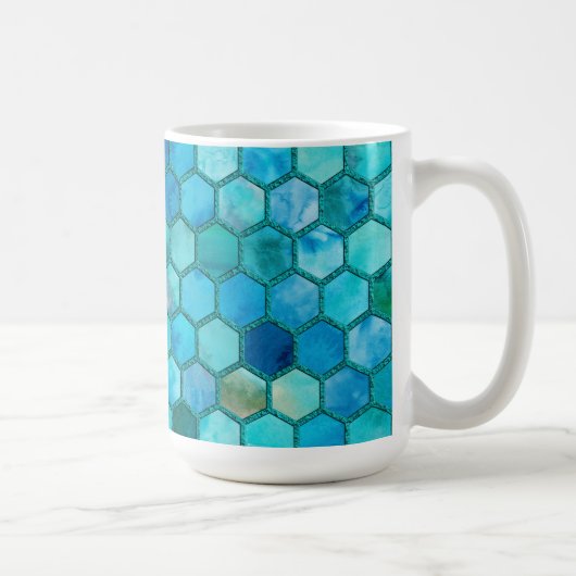 Mug Parties scintillant à huile métallique de luxe Aqu (Droite)