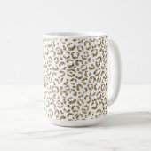Mug Parties scintillant Antique Gold Empreinte de léop (Devant droit)