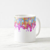 Mug Parties scintillant arc-en-ciel brillant de couleu (Devant droit)