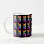 Mug Parties scintillant Arc-en-ciel foncé Motif de cha (Gauche)