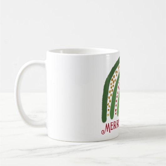Mug Parties scintillant arc-en-ciel rouge or vert (Gauche)