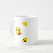 Mug parties scintillant baiser émoji (Devant gauche)