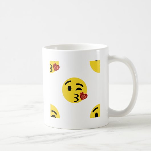 Mug parties scintillant baiser émoji (Droite)