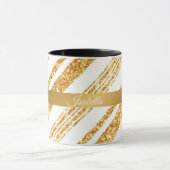 Mug Parties scintillant blanche or Boho Collection de  (Centre)
