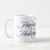 Mug Parties scintillant Bleue Joyeuses Fêtes Cadeau Mu (Gauche)