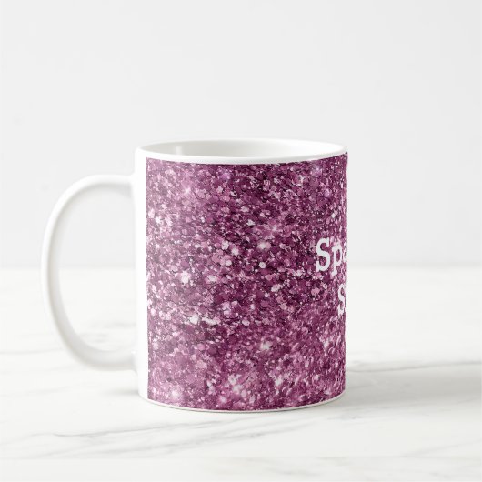 Mug Parties scintillant Bokeh rose (Gauche)